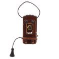 thumbnail image 2 of 1:12 Esca Mini Teléfono Colgante de Pared de Madera Accesorio Decoración de Casa de Muñeca Sunnimix Miniaturas de casa de muñecas, 2 of 7
