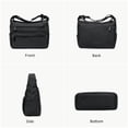thumbnail image 4 of Bandolera VOLGANIK ROCK RFID de nylon para mujer, color negro, 4 of 6