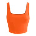 thumbnail image 3 of DuoJiaJ Women's Comfortable Sleeveless Camisole Square Neck Double Layer Fitness Casual Basic Open Navel Bra Women’s Basic Tank Tops, 3 of 3