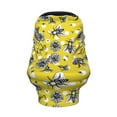 thumbnail image 2 of Fotbe Honeybee Pattern Car Seat Covers for Babies, Nursing Breastfeeding Cover Infant Carseat Canopy, Soft Stretchy Carrier Cover, 2 of 9