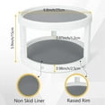 thumbnail image 3 of USTOP Lazy Susan Organizer, 2 Tier Non Skid Spice Rack Turntable,360 Degree Rotating Seasoning Organizer, 10-Inch Spinning Organizer for Pantry Cabinet, Kitchen, Countertop, Vanity Display Stand., 3 of 8
