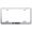 Brushed Chrome, variant on Ford F-150 Laser Etched Logo Wide Body License Plate Frame (Brushed Chrome)