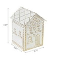thumbnail image 2 of Gold And White Gingerbread Metal House, 2 of 3