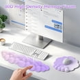 thumbnail image 7 of TECKNET BASICS Cloud Ergonomic Mouse Pad with Wrist Rest, Memory Foam Support & Non-Slip Base for Pain Relief, Office & Gaming，Gradient Purple, 7 of 7