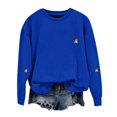 thumbnail image 2 of Funny Halloween Sweatshirts for Women Spooky Vibes Only Crewneck Fall Outfits Cute Ghost Graphic Tops for Autumn, 2 of 4