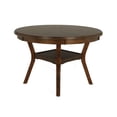 thumbnail image 4 of New Classic Furniture Gia Solid Wood 5-Piece Round Dining Set in Brown, 4 of 10
