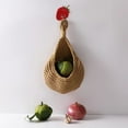 thumbnail image 4 of Storage Basket Strong Load Bearing Large Opening Space-saving Teardrop Shape Wall Mounted Hand-woven Basket Home Supply, 4 of 8