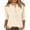 501_Beige, variant on 3/4 Sleeve T Shirts for Women Fashion Button Up Length Solid Color Shirt Top T Shirts for Women Hot Pink