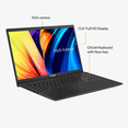 thumbnail image 3 of ASUS Newest Vivobook 15.6" FHD Slim Laptop Computer, Intel Core i5-1135G7(4 Cores), 36GB RAM, 2TB NVMe SSD, Full-size Keyboard, WiFi, HDMI, Type-C, Win 11 Home, Black, w/SE Accessories, 3 of 9