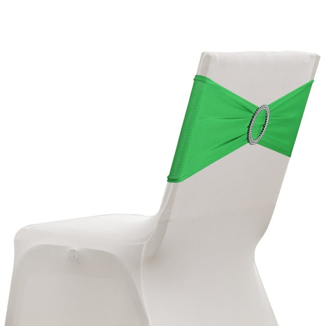 Uxcell 10 Paquete Fundas para Sillas, Banda de Cubierta de Silla Elástica con Hebilla Deslizante, Lazos de Poliéster