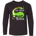thumbnail image 3 of Inktastic 100 Days of School Cute Green Dragon Long Sleeve Youth T-Shirt, 3 of 5