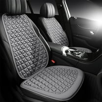 YUVA Car Seat Cushion with Backrest, Ventilated, All Season, Gauze Sponge Gel, 3D Support, 25.1x18.9in, for Comfortable Driving
