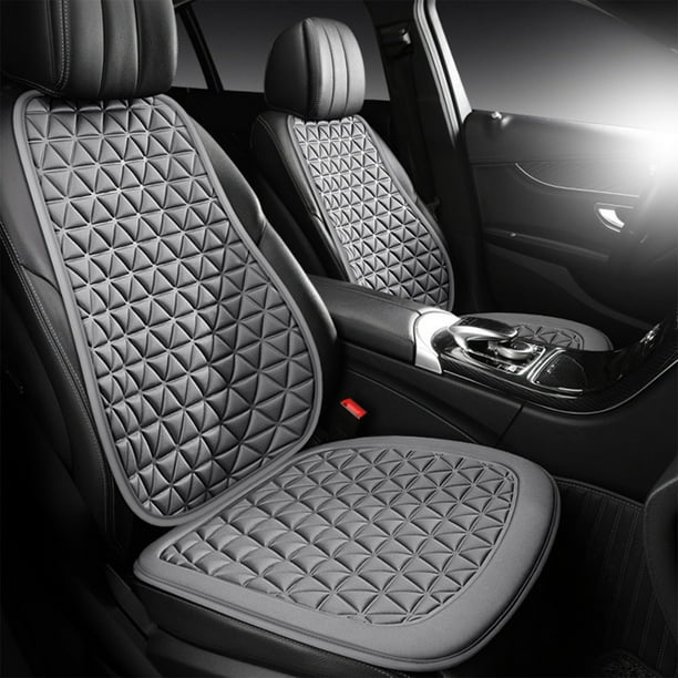 Cojín para asiento de coche con respaldo | Gel 3D Mesh ventilado, soporte para todas las estaciones, disipación rápida de calor, transpirable, cómodo, para la mayoría de vehículos, 25,1x18,9