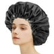 thumbnail image 3 of Gorro de satén, gorro de seda, gorro para dormir, diseño de tela de doble capa., 3 of 5