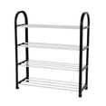 thumbnail image 1 of Sonew Plastic + Aluminum Metal Standing Shoe Rack DIY Shoes Storage Shelf Home Organizer,Shoes Rack,Metal Shoes Rack, 1 of 8