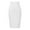 White, variant on Women's High Waist Bandage Pencil Skirt Knee Length Bodycon Slim Fit Stretch Work Party Wear