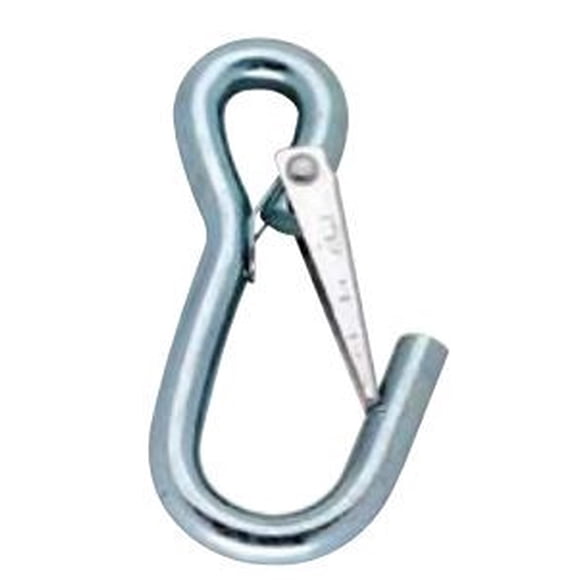 Attwood Il de Bateau 7653L3 Il Fixe; Diamètre de l'Anneau 1/4 Pouce; Longueur 4 Pouces; Zingué; Acier; Simple; Résistance à la Rupture 500 Livres; avec Fermetures à Ressort