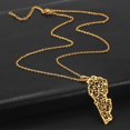 thumbnail image 4 of Lebanon Hollow Out Design Map Necklace for Women Men Liban Islam Letter Stainless Steel Necklaces Jewelry Birthday Party Gift, 4 of 5