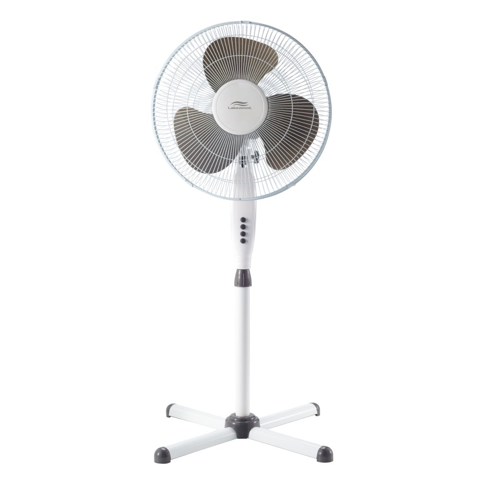 Lakewood 16" 3speed Oscillating Fan, White