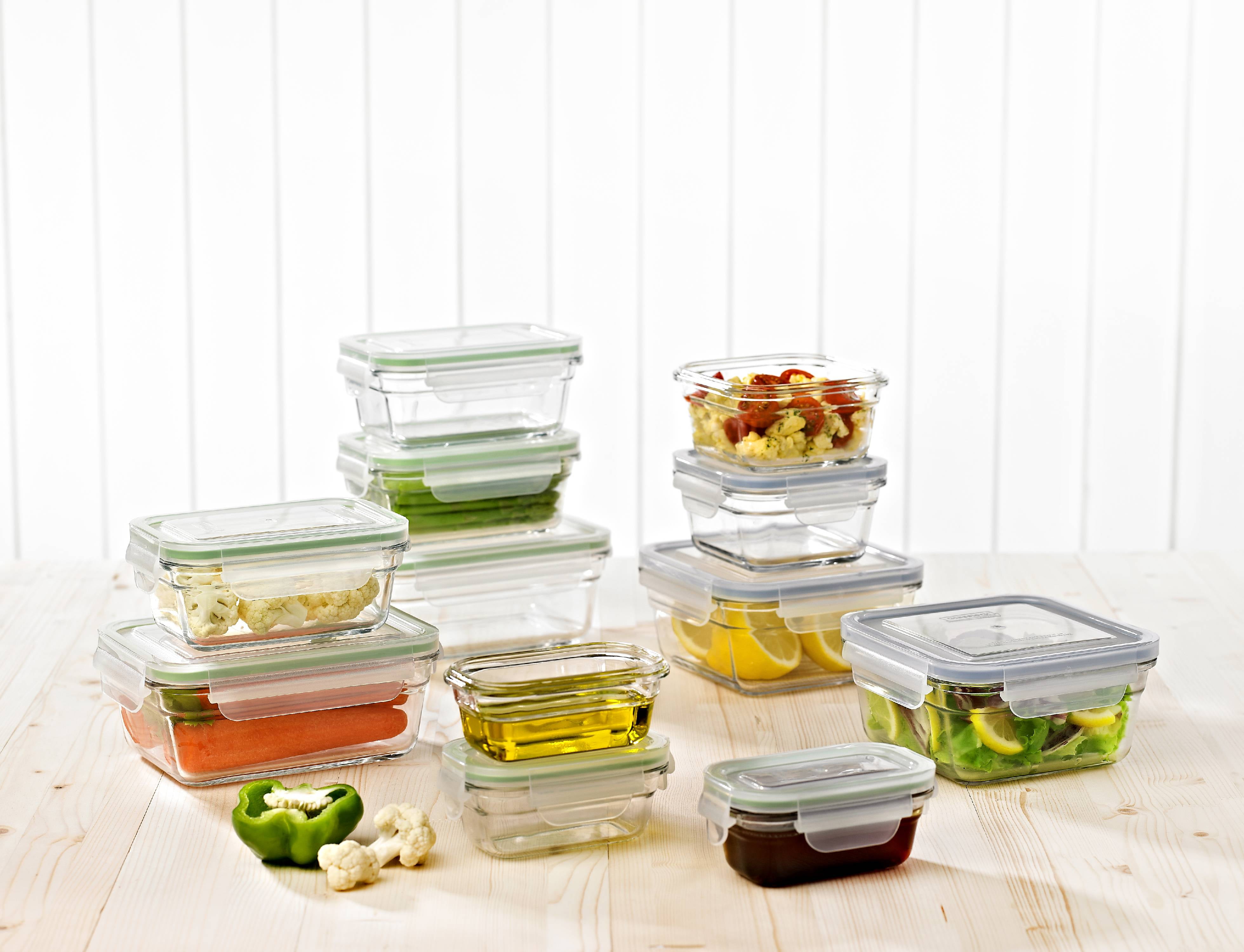 Glasslock 24 Pc Oven Safe Glass Storage Bakeware Set
