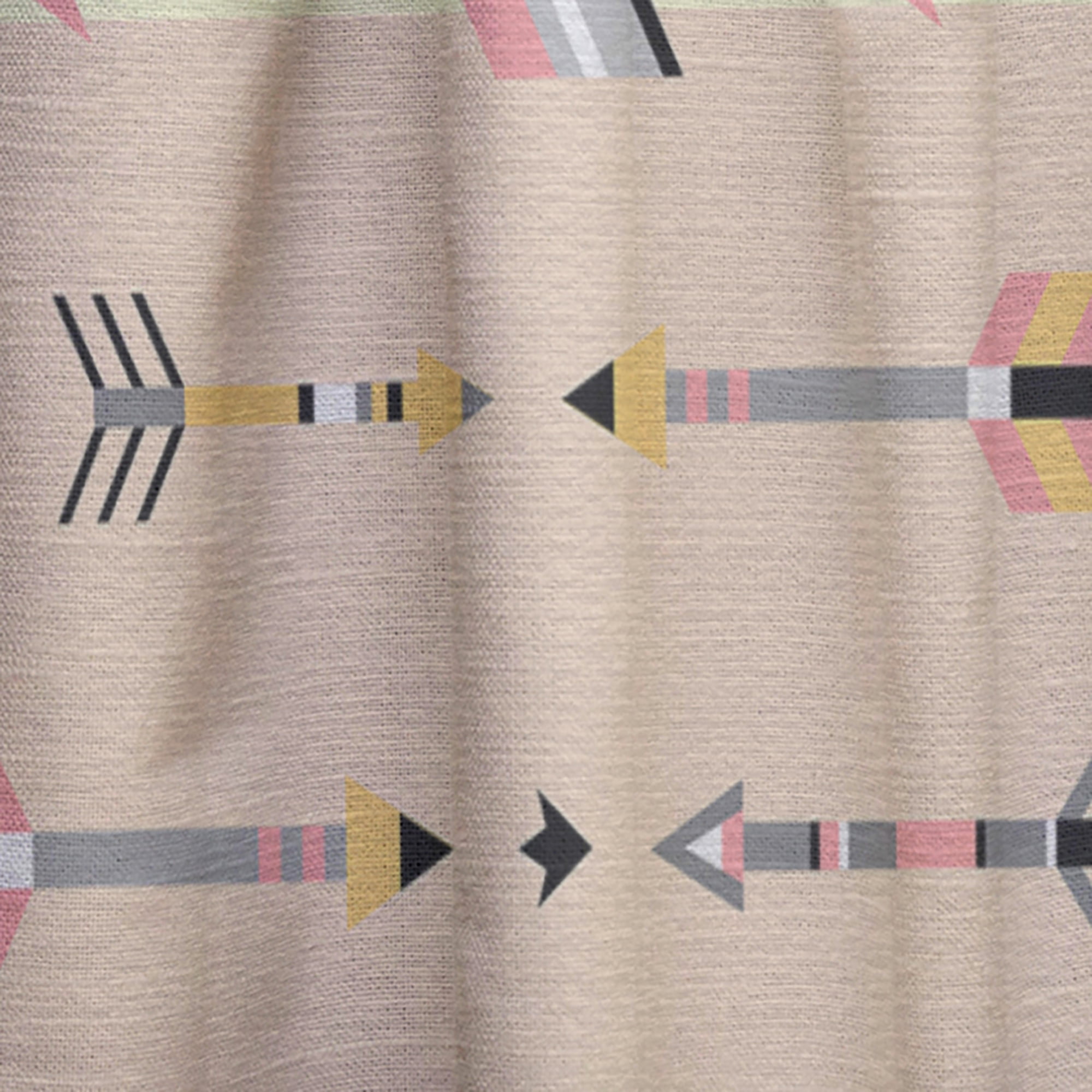 Designart 'Tribal Arrows Boho Art Pattern' Southwestern Curtain Panel