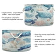 thumbnail image 3 of Round Toy Storage Basket Foldable Storage Basket for Home Decor Laundry Basket20" x 14" Deep Green Sea Turtles, 3 of 6