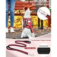 thumbnail image 2 of Set de chaleco, arnés y correa para perros MOOGROU para perros de servicio Red XS, 2 of 6