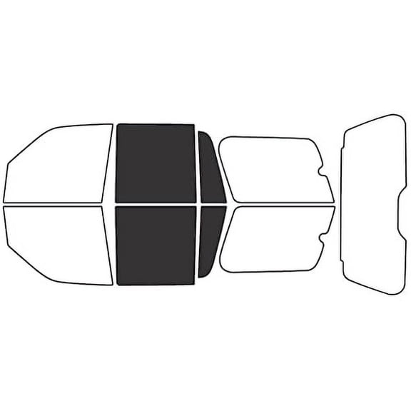 Rvinyl Window Tint Kit Compatible with Lincoln Navigator 2007-2017 - Back Precut Kit - 20%