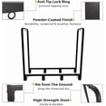 thumbnail image 3 of ft Outdoor Firewood Rack Upgraded Heavy Duty Logs Stand Stacker Holder for Fireplace Metal Lumber Storage Carrier Organizer Bright, 3 of 7