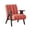 Coral, variant on Rella Modern Teddy Sherpa Accent Chair with Espresso Wood Frame, Blue