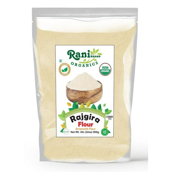 Rani Organic Rajgara Flour (Amaranth Flour) 32oz (2lbs) 908g Bulk ~ All Natural | Vegan | Gluten Friendly | NON-GMO | Kosher | Indian Origin | USDA Organic Certified