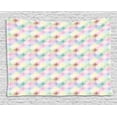 thumbnail image 1 of Geometric Circle Decor Tapestry, Soft Circular Forms with Star Elements Radiant Unusual Abstract Artwork, Wall Hanging for Bedroom Living Room Dorm Decor, 60W X 40L Inches, Multi, by Ambesonne, 1 of 2