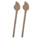 thumbnail image 2 of 2 Pcs Door Latch Locking Pin 11cm Leaf Shape Retro Style Brass Cabinet Key Latch Bolt Locking Pin, 2 of 5