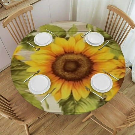 

HAOXIT Round - Spring Table Cloth St Patricks for Party 54-58