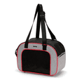 thumbnail image 1 of Transportadora Mascotas Portátil Plegable Belug, Gris lineas rojas, 1 of 5