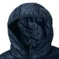 thumbnail image 5 of Elainilye Fashion Puffer Jacket Men Lightweight Puffer Jacket Warm Winter Insulated Water Coat Long Sleeve Parkas,Blue, 5 of 8