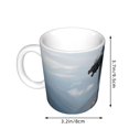 thumbnail image 2 of Disketp Valley Gray Dragon Large Coffee Mug with Handle Tea Cup Novelty Coffee Cup for Men Women Office Work, 2 of 6