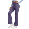 thumbnail image 2 of Zormilly Yoga Pants Women High Waisted Butt Lifting Stretchy Flare Pants Workout Gym Running Lightweight Soft Yoga Pants, S-2XL, 2 of 6