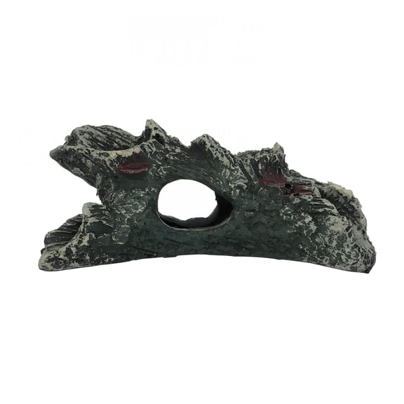 ACDANC Decaying Trunk Aquarium Resin Aquarium Decoration Log Aquarium Driftwood Reptile Hide Box Fish Tank Ornament Wood With Holes Aquarium Hideout