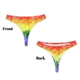 thumbnail image 3 of Fotbe Colorful Tie Dye Tanga Sin Costuras para Mujer con Estampado – Panties Invisibles, Transpirables y Cómodos para Uso Diario-3X-Large, 3 of 6