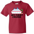 thumbnail image 3 of Inktastic My First Cruise with Cruise Ship and Palm Trees Youth T-Shirt, 3 of 5