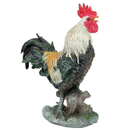Design Toscano Cock-A-Doodle-Do Rooster Statue