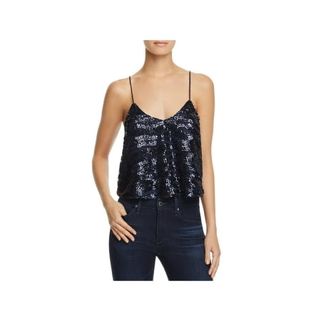 Organic Cross Back Tank - Lucy Paris Womens Sequined Cross Back Tank Top