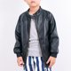 thumbnail image 3 of Chaqueta de Cuero PU Chinaface para Niño, Negra – Talla S, 3 of 8