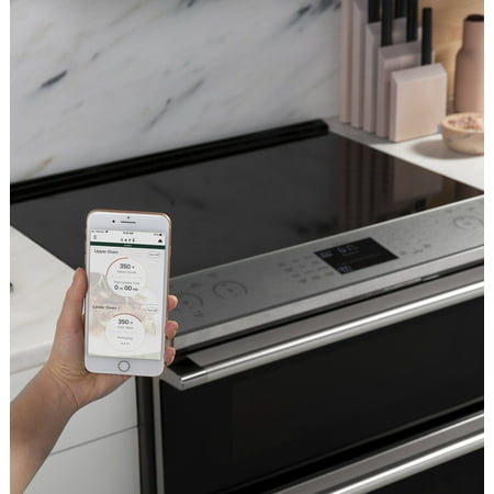 Café - Modern Glass 5.7 Cu. Ft. Slide-In Electric Induction Convection Range - Platinum Glass