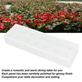thumbnail image 4 of Acrylic Vase, Convenient Reliable Clear Acrylic Non Fragile Flowers Arranging Vase Durable Simple Rectangular Elegant Centerpiece Flower Vase Suitable Home Decor Wedding Party, 4 of 8