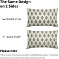 thumbnail image 5 of Sage Green Grey Gray Floral Lumbar Pillow Covers 12x20 Set of 2 Spring Summer Flower Leaves Print Rectangle Decorative Throw Pillow Cases Outdoor Farmhouse Decoration for Sofa Couch Bed, 5 of 6