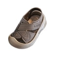 thumbnail image 4 of (0-4.5Years) Boys Girls Closed Toe Sandals Soft Sole Anti-Collision Summer Non-Slip Beach First Walker Shoes for Toddler Kids Khaki 10 Little Kids(29), 4 of 8