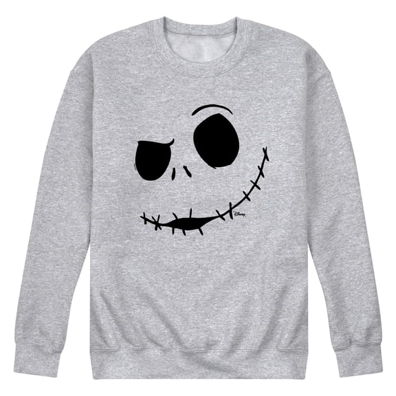 The Nightmare Before Christmas - Jack Face - Men's Crew Neck Fleece Pullover