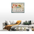 thumbnail image 4 of Farmhouse Bathroom Wall Art Rustic Flowers Vase Bathroom Wall Decor Floral Hummingbird Pictures Painting Country Christian Canvas Artwork Home Decor Framed for Bathroom Bedroom Living Room 12"x16", 4 of 6